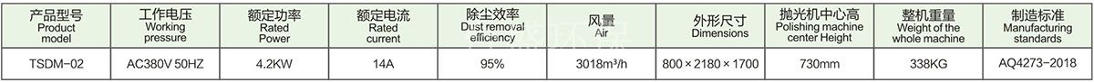 單工(gōng)位抛光除塵機